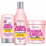Ficha técnica e caractérísticas do produto Kit Desmaia Cabelo Mascara 350g + Shampoo + Leave-in - Forever Liss
