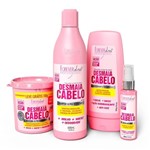 Ficha técnica e caractérísticas do produto Kit Desmaia Cabelo Shampoo Condicionador Sérum e Máscara 350g