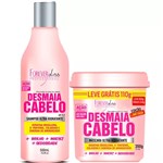 Ficha técnica e caractérísticas do produto Kit Desmaia Cabelo Shampoo + Máscara 350g - Forever Liss