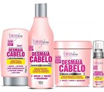 Ficha técnica e caractérísticas do produto Kit Desmaia Cabelos Forever Liss Shampoo 500ml, Máscara 240g, Leave-in 150g e Sérum 60ml