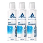 Ficha técnica e caractérísticas do produto Kit Desodorante Adidas Climacool Aerosol Feminino 150ml 3 Unidades