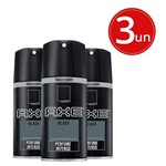 Ficha técnica e caractérísticas do produto Kit Desodorante Aerosol Axe Body Spray Black 90g - 3 Unidades