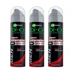 Ficha técnica e caractérísticas do produto Kit Desodorante Aerosol Bi-o Intensive Toque Seco Masculino 150ml 3 Unidades