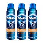 Kit Desodorante Aerosol Gillette Sport Triumph 150ml 3 Unidades