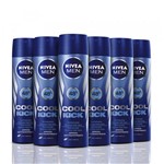 Ficha técnica e caractérísticas do produto Kit Desodorante Aerosol Nivea Aqua Cool Masculino 90ml 6 Unidades
