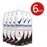 Ficha técnica e caractérísticas do produto Kit Desodorante Aerosol Rexona Antibacterial + Invisible 150ml/90g - 6 Unidades