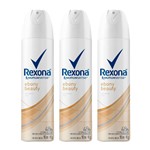 Ficha técnica e caractérísticas do produto Kit Desodorante Aerosol Rexona Feminino Ebony Beauty 90g 3 Unidades