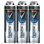 Ficha técnica e caractérísticas do produto Kit Desodorante Aerosol Rexona Masculino Active 90g 3 Unidades