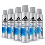 Ficha técnica e caractérísticas do produto Kit Desodorante Aerossol Adidas Climacool Masculino com 6 Unidades