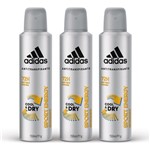 Ficha técnica e caractérísticas do produto Kit Desodorante Aerossol Adidas Masculino Cool Care Sport Energy com 3 UN