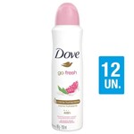 Ficha técnica e caractérísticas do produto Kit Desodorante Aerossol Dove Go Fresh Romã e Verbena 150ml com 12un