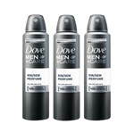 Ficha técnica e caractérísticas do produto Kit Desodorante Aerossol Dove Men Sem Perfume 150ml com 3 Unidades Leve + por -