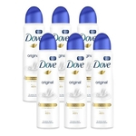 Kit Desodorante Aerossol Dove Original 150ml 6 Unidades