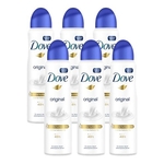 Ficha técnica e caractérísticas do produto Kit Desodorante Aerossol Dove Original 150ml 6 Unidades -
