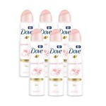 Ficha técnica e caractérísticas do produto Kit Desodorante Aerossol Dove Powder Soft 150ml 6 Unidades