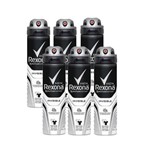 Ficha técnica e caractérísticas do produto Kit Desodorante Aerossol Rexona Men Invisible 150ml 6 Uni