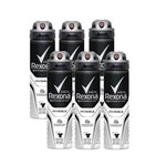 Ficha técnica e caractérísticas do produto Kit Desodorante Aerossol Rexona Men Invisible 150ml 6 Unidades