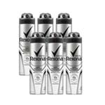 Ficha técnica e caractérísticas do produto Kit Desodorante Aerossol Rexona Men Sem Perfume 150ml 6 Unidades