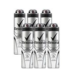 Ficha técnica e caractérísticas do produto Kit Desodorante Aerossol - Rexona Men Sem Perfume - 150ml 6 Unidades