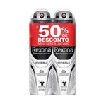 Ficha técnica e caractérísticas do produto Kit 2 Desodorante Aesorol Rexona Invisible Masculino