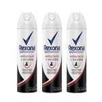 Ficha técnica e caractérísticas do produto Kit Desodorante Antitranspir Aerossol Rexona Women Antibacteriano Invisible 150ml 3un Leve + por -