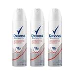 Kit Desodorante Antitranspir Aerossol Rexona Women Antibacteriano Protection 150ml 3UN Leve + por -
