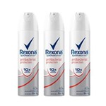 Ficha técnica e caractérísticas do produto Kit Desodorante Antitranspir Aerossol Rexona Women Antibacteriano Protection 150ml 3UN
