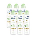 Ficha técnica e caractérísticas do produto Kit Desodorante Antitranspirante Aerosol Dove Go Fresh 150ml 6 Unidades