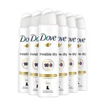 Ficha técnica e caractérísticas do produto Kit Desodorante Antitranspirante Aerosol Dove Invisible Dry 6 X 150mL