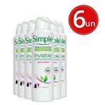 Kit Desodorante Antitranspirante Aerosol Simple Invisible 150ml Leve 6 Pague 3