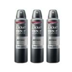 Ficha técnica e caractérísticas do produto Kit Desodorante Antitranspirante Aerossol Dove Men Antibacteriano 150ml com 3 Unidades Leve + por -