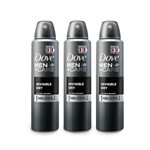 Ficha técnica e caractérísticas do produto Kit Desodorante Antitranspirante Aerossol Dove Men Invisible Dry 150ml com 3 Unidades Leve + por -