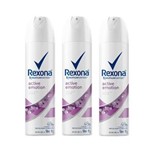 Ficha técnica e caractérísticas do produto Kit Desodorante Antitranspirante Aerossol Rexona Active Emotion 150ml com 3 Unidades