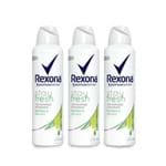 Kit Desodorante Antitranspirante Aerossol Rexona Bamboo 150ml Leve 3 Pague 2