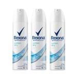 Kit Desodorante Antitranspirante Aerossol Rexona Cotton 150ml com 3 Unidades Leve + por -