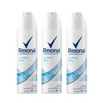 Ficha técnica e caractérísticas do produto Kit Desodorante Antitranspirante Aerossol Rexona Cotton 150ml com 3 Unidades