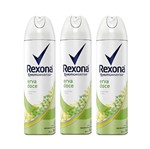 Ficha técnica e caractérísticas do produto Kit Desodorante Antitranspirante Aerossol Rexona Erva Doce 150ml com 3 Unidades Leve + por -