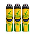 Ficha técnica e caractérísticas do produto Kit Desodorante Antitranspirante Aerossol Rexona Torcedor Fanatico 150ml com 3 Unidades Leve + por -