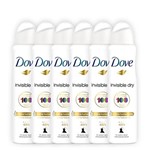 Ficha técnica e caractérísticas do produto Kit Desodorante Antitranspirante Dove Invisible Dry Aerosol 150ml com 6 Unidades