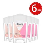 Ficha técnica e caractérísticas do produto Kit Desodorante Antitranspirante Rexona Clinical Classic Women Stick - 6 Unidades