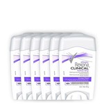 Ficha técnica e caractérísticas do produto Kit Desodorante Antitranspirante Rexona Clinical Extra Dry Feminino Stick 48g com 6 Unidades