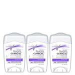 Ficha técnica e caractérísticas do produto Kit Desodorante Antitranspirante Rexona Clinical Extra Dry Feminino Stick 48g com 3 Unidades