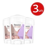 Ficha técnica e caractérísticas do produto Kit Desodorante Antitranspirante Rexona Clinical Women Extra Dry 48g - 3 Unidades