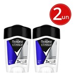 Ficha técnica e caractérísticas do produto Kit Desodorante Antitranspirante Rexona Men Clinical Clean 48g - 2 Unidades