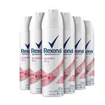 Ficha técnica e caractérísticas do produto Kit Desodorante Antitranspirante Rexona Women Powder Dry Aerosol 6 X 150ml