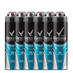 Ficha técnica e caractérísticas do produto Kit Desodorante Antitranspirante Rexona Xtracool Masculino Aerosol 150ml com 6 Unidades