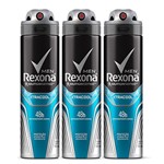 Ficha técnica e caractérísticas do produto Kit Desodorante Antitranspirante Rexona Xtracool Masculino Aerosol 150ml com 3 Unidades