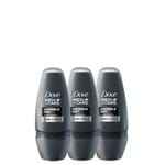 Ficha técnica e caractérísticas do produto Kit Desodorante Antitranspirante Roll-on Dove Men Invisible Dry 3x50ml
