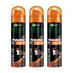 Ficha técnica e caractérísticas do produto Kit Desodorante Bi-o Protection 5 Masculino Aerosol 150ml 3 Unidades