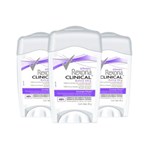 Ficha técnica e caractérísticas do produto Kit 3 Desodorante Creme Rexona Clinical Clean Extra Dry Feminino 48g